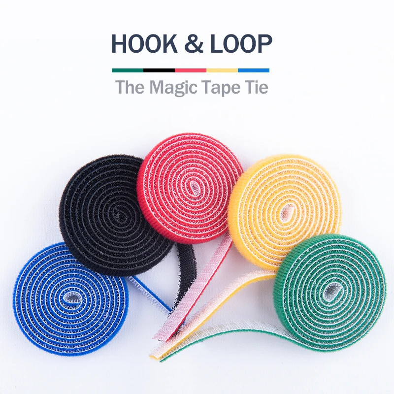 Самозахватывающаяся нейлоновая лента на липучке 5 цветов выбор | Компьютеры и