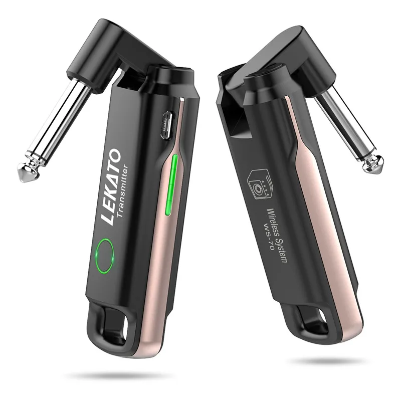 Беспроводная гитарная система LEKATO UHF передатчик ресивер встроенное