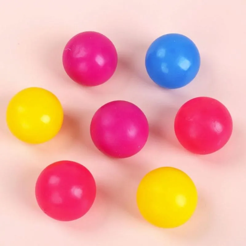 

1pc Creative Sticky Wall Ball Decompression Toy 4.5cm Toy Ball Self-adhesive Soft Stick Squeeze Stress Ball Sticky Target R K3H1