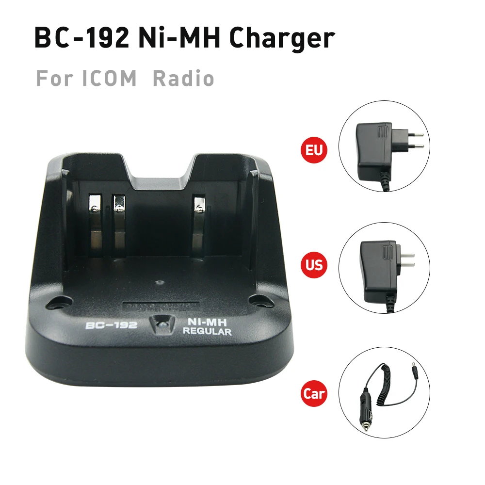 BC-192 Charger for ICOM BP-264 IC-F3011 F4011 F3101D IC-V80 IC-T70 IC-F27SR F3002 F4002 F3001 F4001 F4003 Two Way Radio Charger