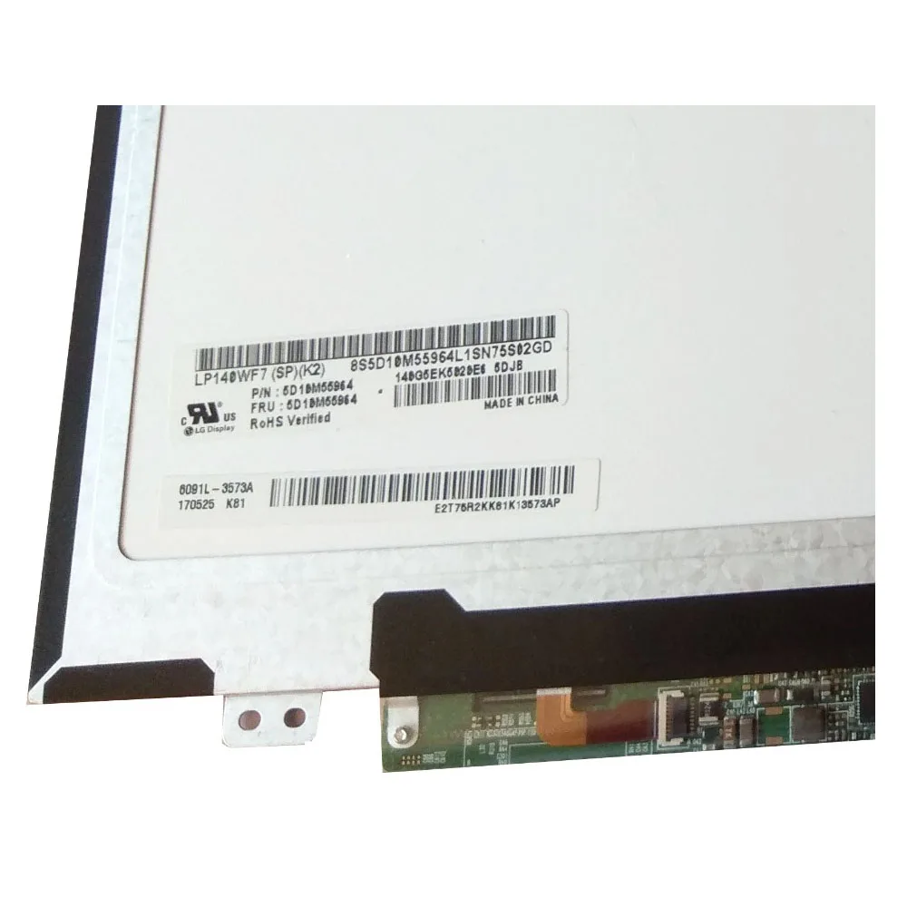 Детали для замены ЖК-дисплея LP140WF7 SP K2 (SP)(K2) FRU P/N 5D10M55964 14 0 &quot30 pin FHD x | Компьютеры и