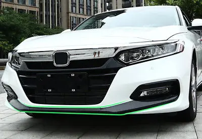 

3 шт., декоративная накладка на передний бампер из углеродного волокна для Honda Accord 18-19