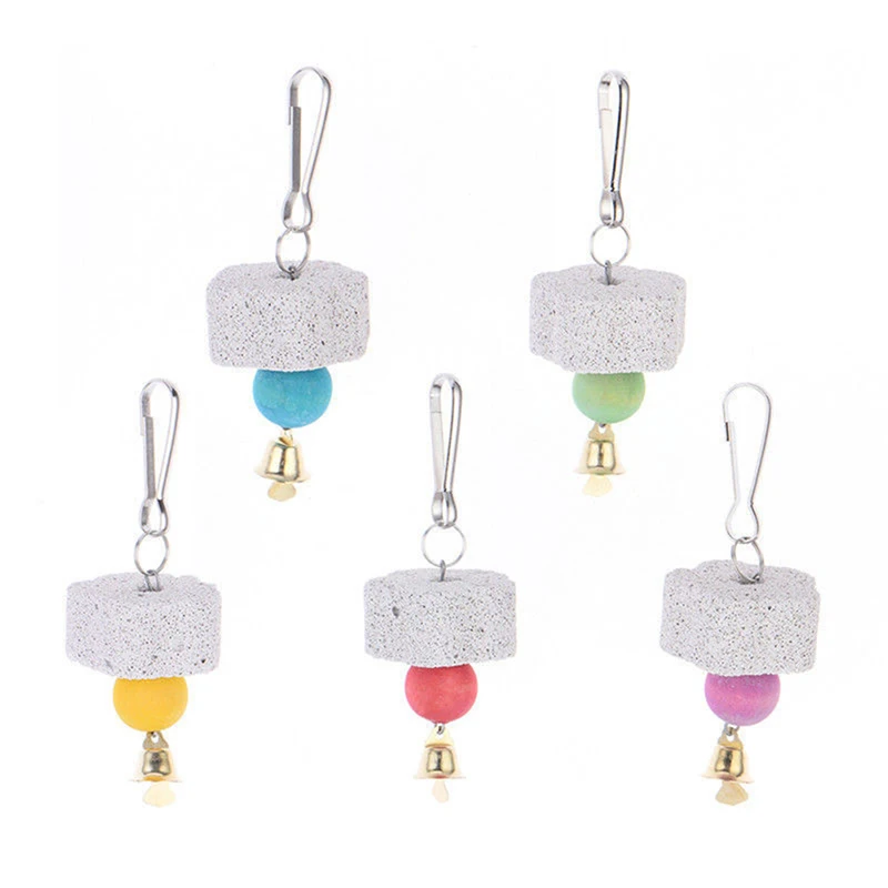 

Parrot Colorful Bell Toy Creative Funny Colorful Bird Cage Bell Parrot Hanging Bell Parrots Hamster Cage Funny Swing Supplies