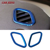 for mg zs 2017 2018 2019 2020 stainless steel auto interior styling accessories car conditioner air outlet decoration cover trim