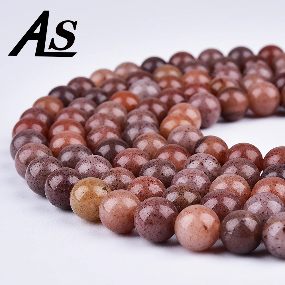 Пурпурный авантюрин Asingeloo натуральный кристалл драгоценный камень бусины