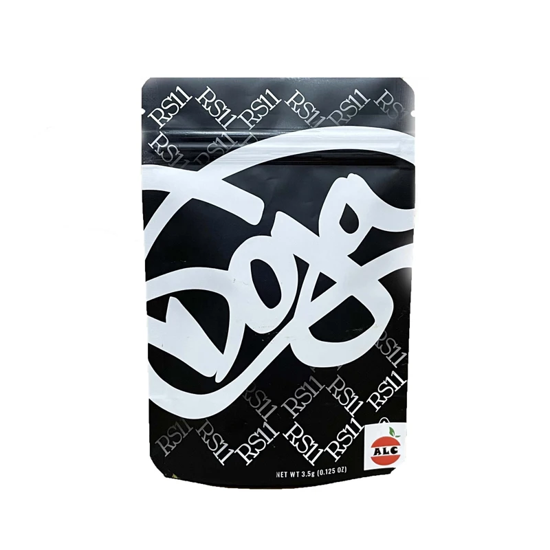 

New Arrival 3.5g Doga Weed Zipper Bags Stand Up California Cookies Runtz Mylar Packaging Bags(Only Bag No Food)