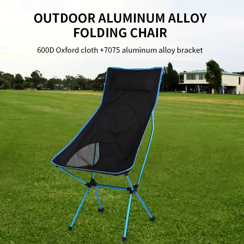 

Lounge Beach Chair Ultralight Outdoor Camping Chair Portable Fishing Backrest Foldable Picnic Seat Garden Office Home Furniture