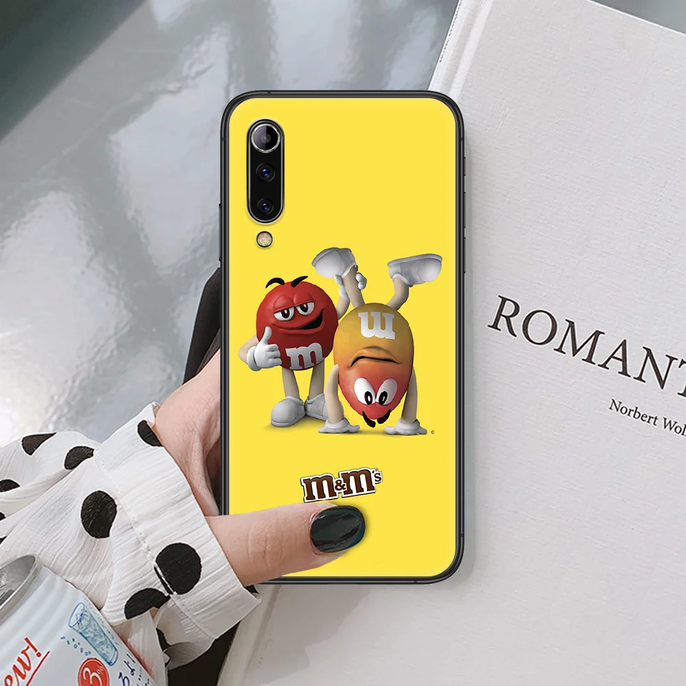 

M&M's Chocolate Brand Phone Case For Xiaomi Mi Note 10 A3 9 MAX 3 A2 8 9 Lite Pro Ultra black Waterproof Soft Prime Silicone