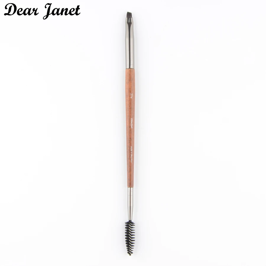 1 шт. #274 двухсторонняя угловая кисть для бровей и глаз кисточка макияжа из