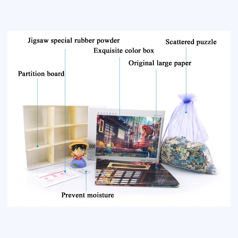 Пазлы для картин 1000 штук Обучающие деревянные обучающие игрушки взрослых