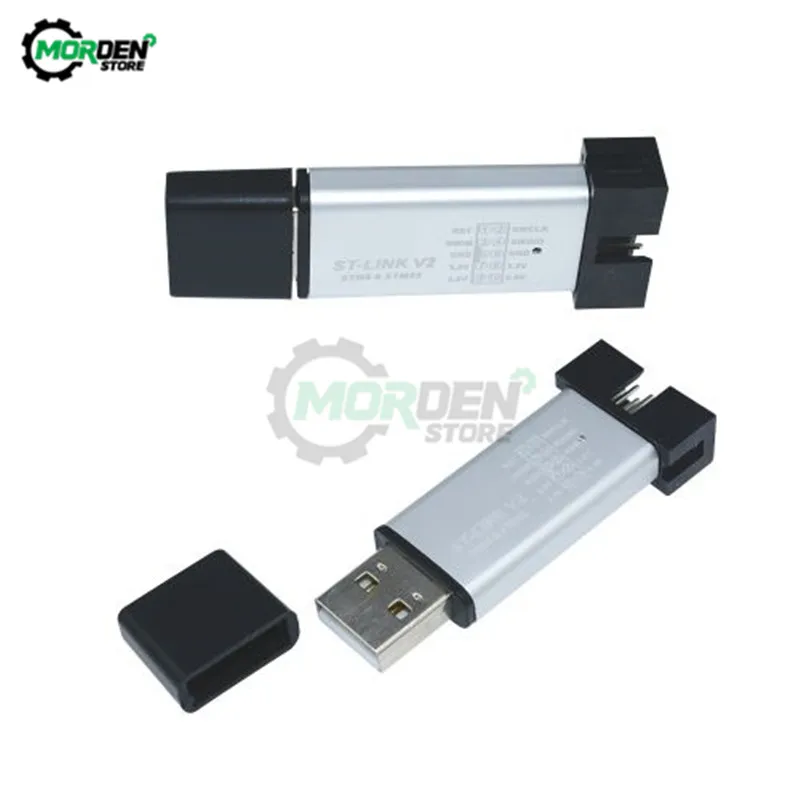 Мини-программатор ST LINK Stlink V2 симулятор загрузки STM8 STM32 программатор с крышкой и