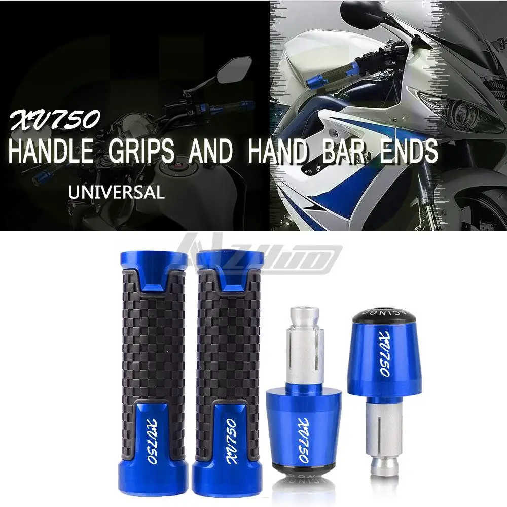 

Motorcycle For YAMAHA XV750 XV 750 XV750SE Virago 750 1982 1981-1987 1983+ 7/8 " 22mm handle grips handlebar Handle Bar End Cap
