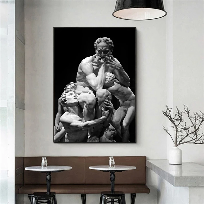 

Canvas Paintings Sculpture of David on The Wall Art Posters and Prints Nordic Art Wall Decorative Canva Picture for Living Room