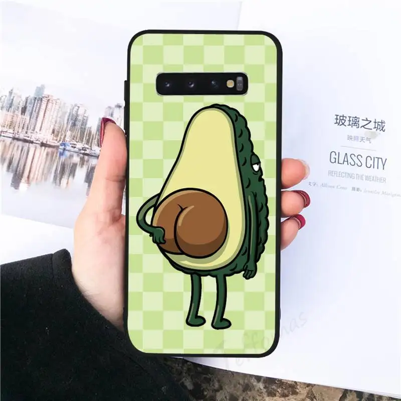 

avocado aesthetic cute fashion Phone Case For Samsung galaxy S 8 9 10 20 21 30 A 30 50 51 70 note 10 plus Ultra 5g