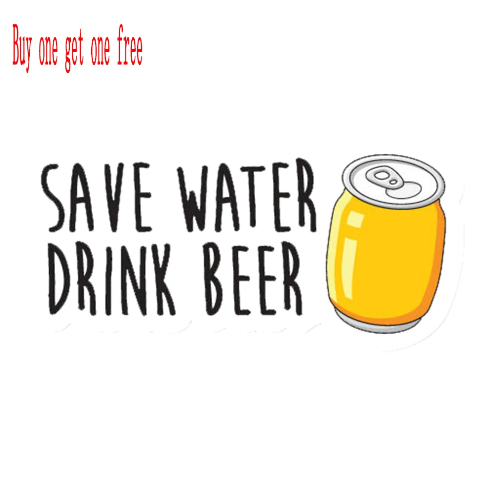 Экономьте воду пейте раньше Веселый бампер виниловая огранка автомобильная