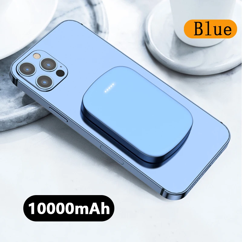 

10000mAh Magnetic Wireless Power Bank 15W Fast Charger For iPhone 13 12 13Pro 12Pro Max Mobile Phone External Auxiliary Battery