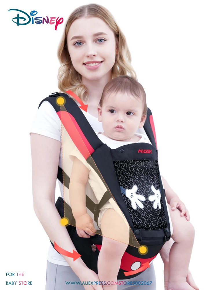 

Disney Ergonomic Baby Carrier Kangaroo Baby Sling Infant Kid Baby Hipseat Wrap Front Baby Carrier Facing For Travel 0-36Months