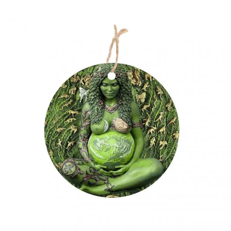 Горячая Распродажа деревянная бирка Gaia для матери и земли домашний декор