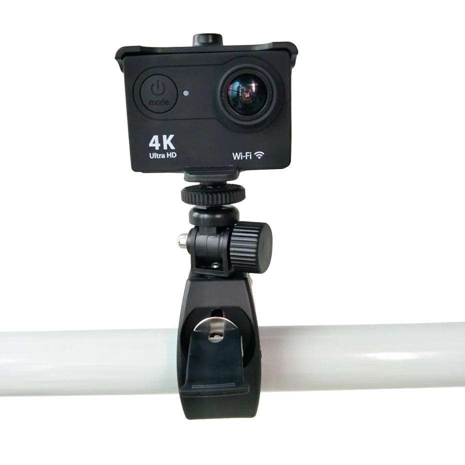 Держатель для камеры Gopro Hero 5 6 4 Sjcam Eken Yi 4K с зажимом крепления на руль мотоцикла и