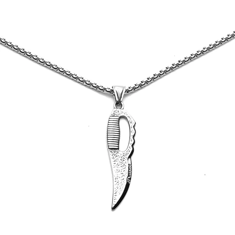 Новый 2021 мужские Модное ожерелье из нержавеющей стали титановая сталь сабля