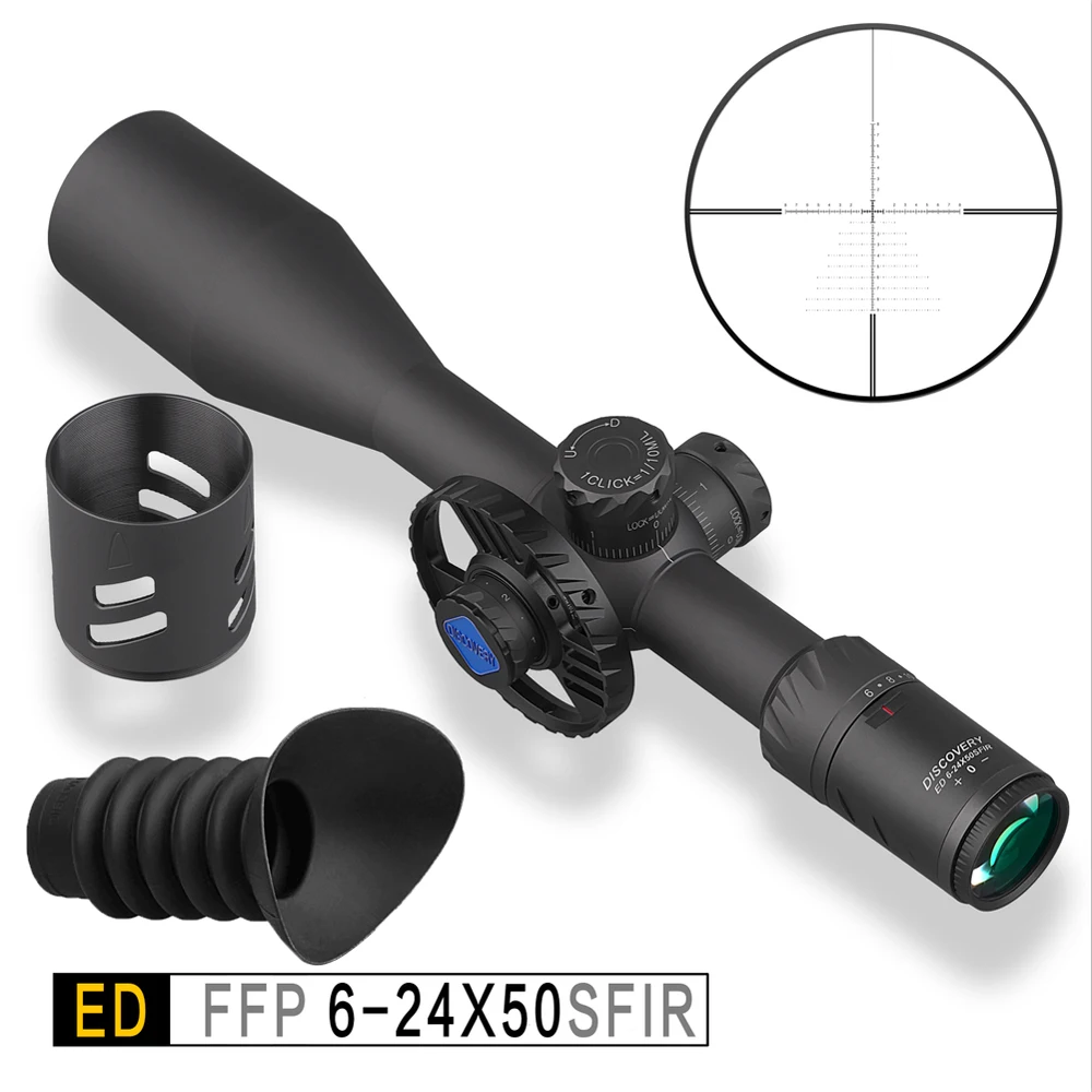 Дискавери ED 6 24 x50. 50BMG прицел тактический для пневматического оружия винтовка FFP
