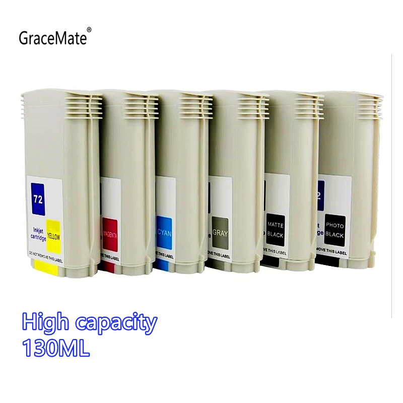 

GraceMate 72 Ink Cartridge Replacement for HP 72 Ink for HP DesignJet T610 T620 T770 T790 T795 T1100 T1120 T1200 T1300 T2300
