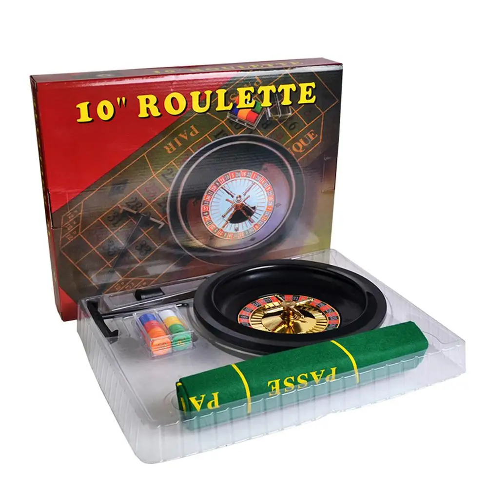 

Roulette Wheel Poker Chips Set Fun Leisure Entertainment Table Games For Adults Children