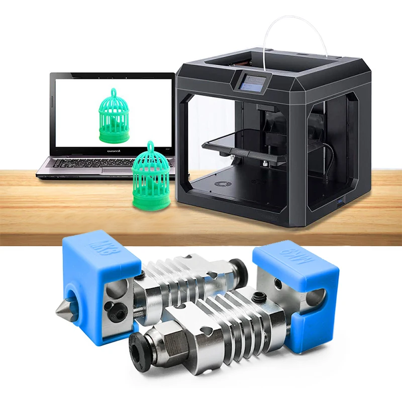 Комплект экструдера Hotend для 3D-принтера с силиконовым чехлом принтеров CR10 Ender 3/3S