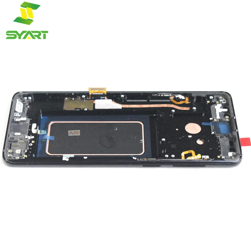 Pantalla LCD AMOLED para Samsung Galaxy S9 Plus, sin puntos muertos, color negro, con Marco, G965, G965F-5