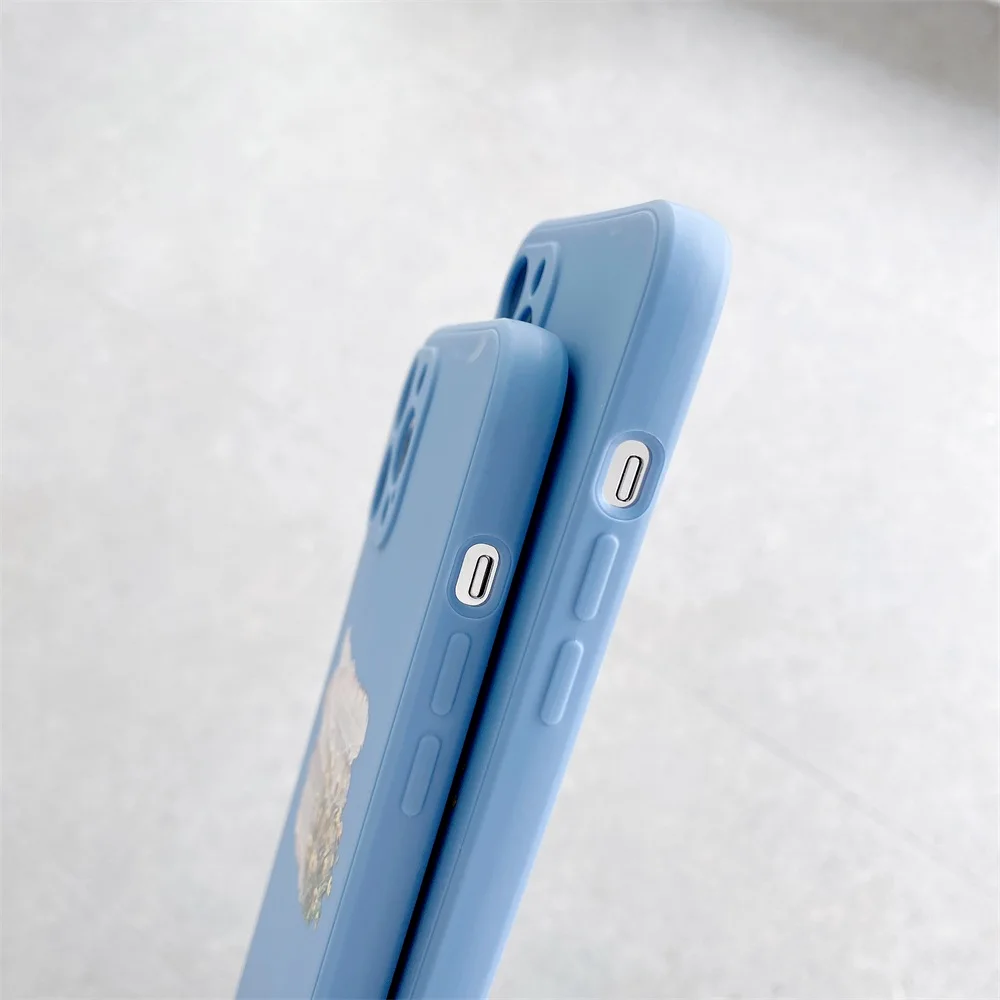 

Flowers Straight Edge Phone Case for Redmi Note 7 Fundas Side Print Graffiti Cover for Redmi 4X 4A 5 6 6A 7 8 8A MI10 11 Coque