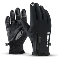 motorcycle gloves winter thermal fleece lined water resistant touch screen non slip motorbike riding gloves moto dirt bike glove