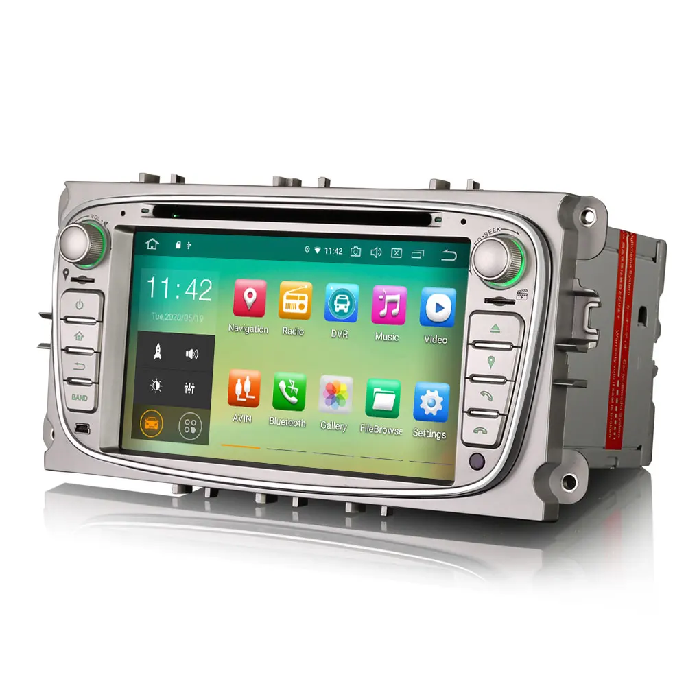 7 "Android 10 0 OS автомобильный DVD Мультимедиа GPS Радио система для Ford C Max 2008 2010 Mondeo 2007