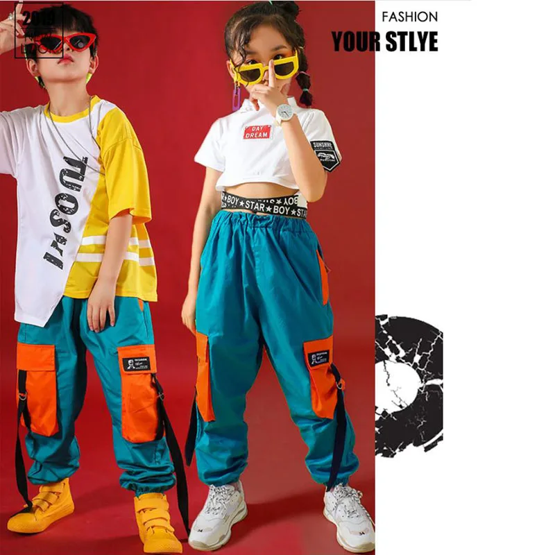 Детские повседневные штаны укороченный свитер рубашка одежда в стиле хип хоп для