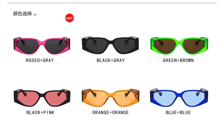 Солнцезащитные очки для женщин 2022 Роскошные модные квадратные солнцезащитные