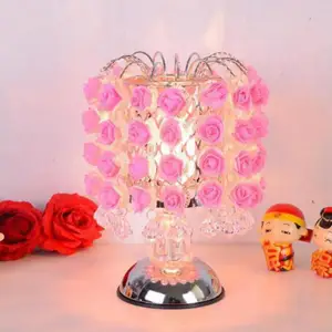 Aromatherapy Rose Desk Lamp Bedroom Birthday Gift Ideas Bedside Led Lightings For Bedroom Baby Room Decor Rose Table Lamp