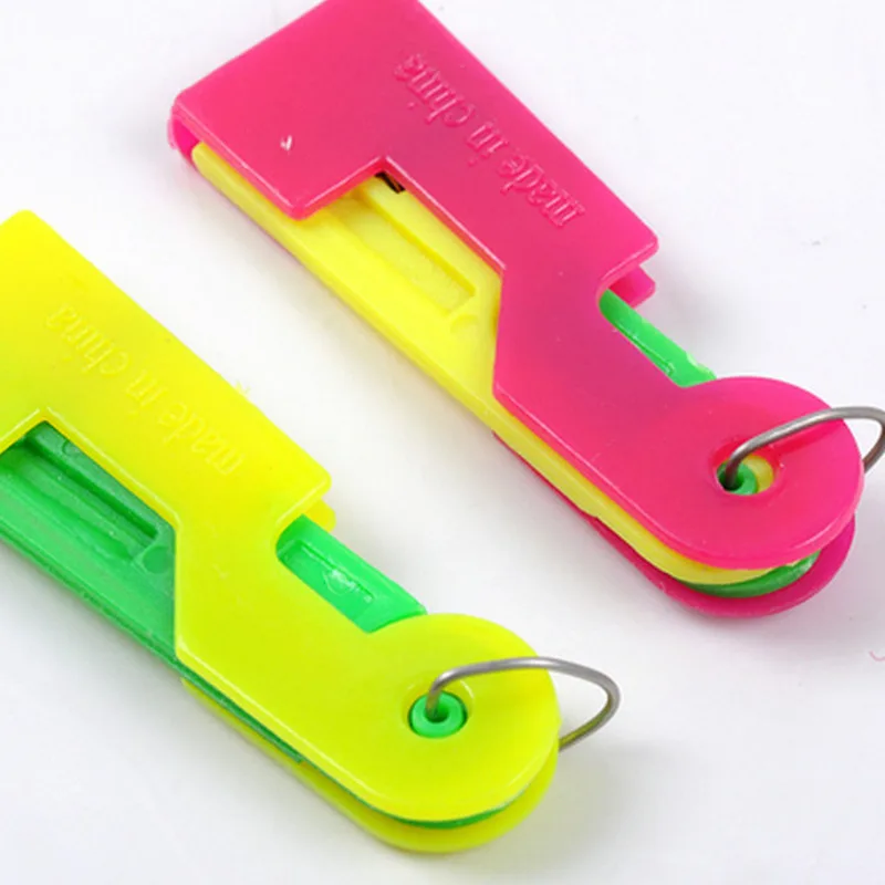 

20pcs New Sewing Needle Threader Plastic Handle Tool Threader Elderly Guide Needle Easy Device Automatic Thread Sewing Tool