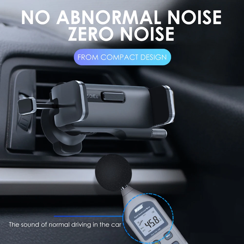 

Classic Practical Multi-functional Durable 360 Rotation Car Phone Holder Air Vent Mount for 4.7-6.5 inch Mobile Cell Phone
