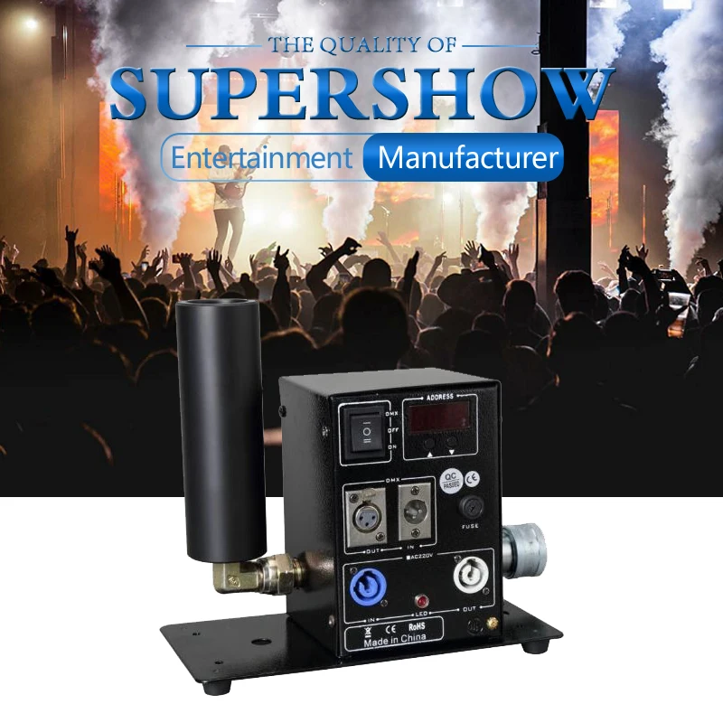 Цифровая CO2 струйная машина DJ диско DMX512 Cyro Co2 дымовая одна труба мини для ночного