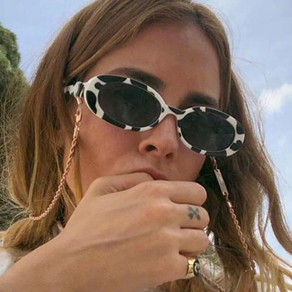 Женские Овальные Солнцезащитные очки в стиле ретро модные поляризационные с