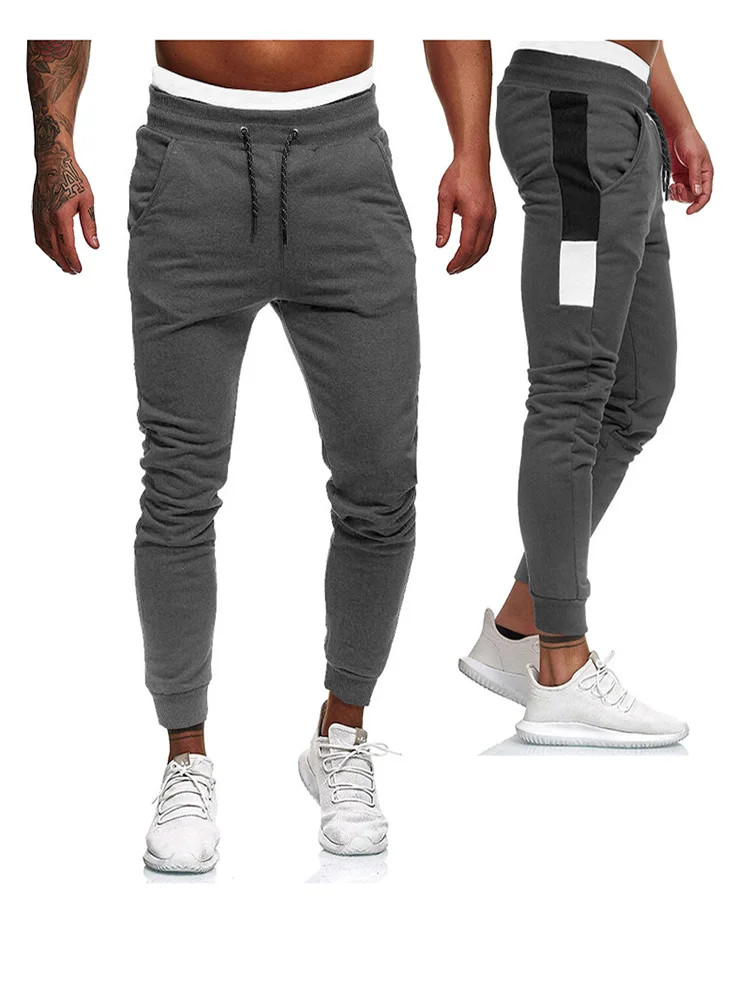 Зимние теплые флисовые тренировочные штаны мужские спортивные эластичные