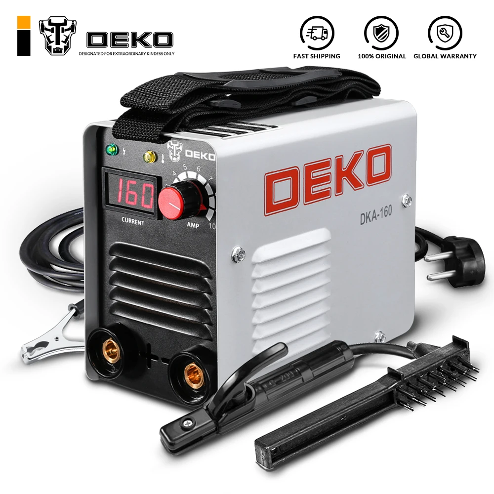DEKO DKA 160 160A 4.1KVA IP21S инверторный дуговой Электрический сварочный аппарат MMA для