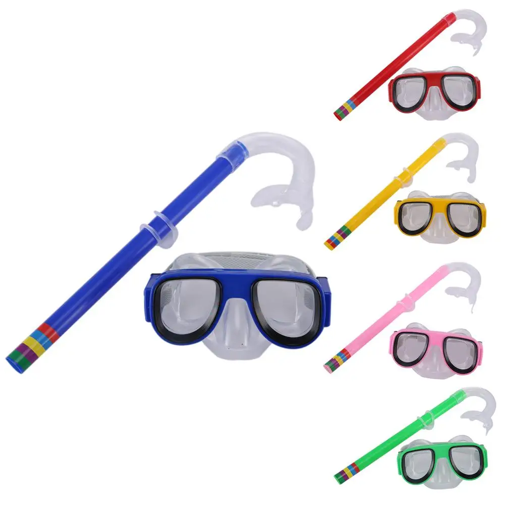 

Children Swimming Goggles Swimming Glasses Safe Snorkeling Anti-fog Set Waterproof Pool Swimming Eyewear Kids Diving Glasses