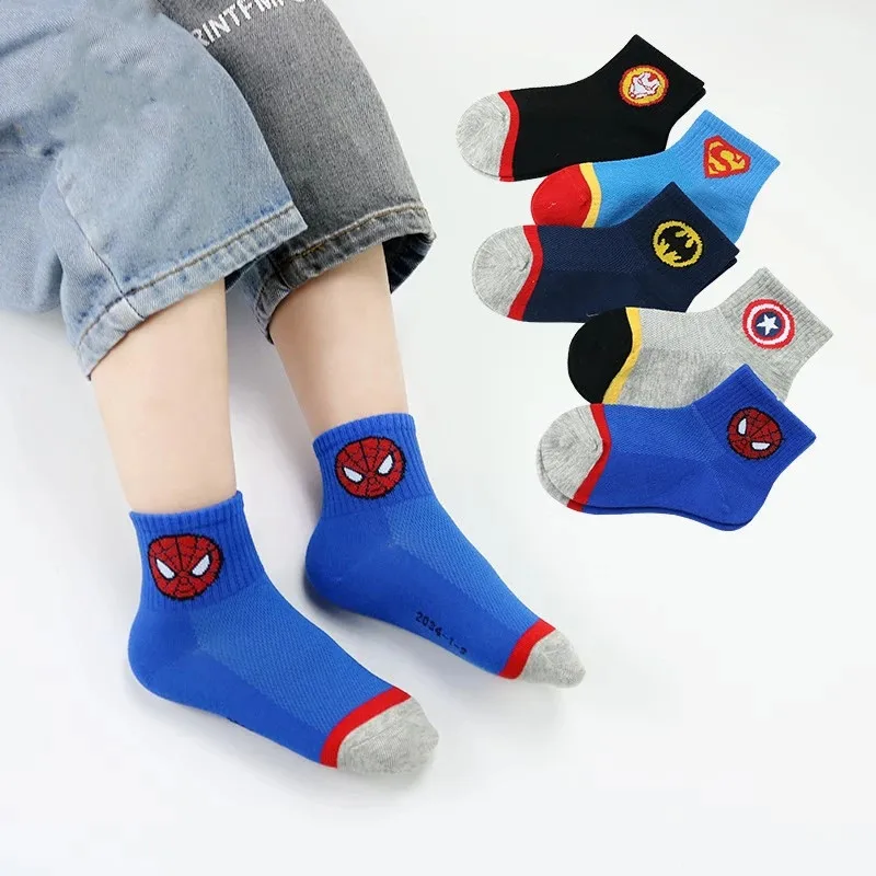 Детские носки весна-лето супергерой стиль колледжа косплей мультфильм удобные