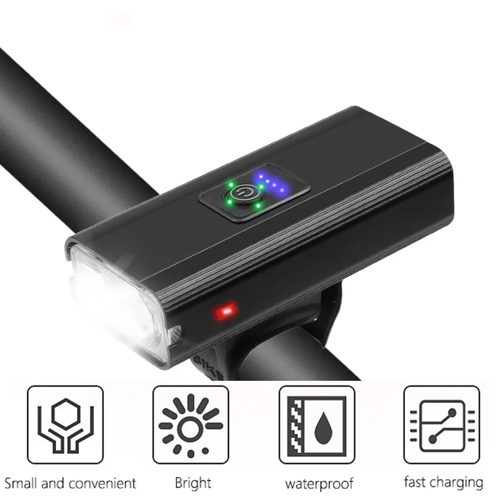 

Bicycle USB Front Light 800 Lumen Waterproof Headlight Bike LED Flashlight Mountain Bike MTB Safety LED Flashlight