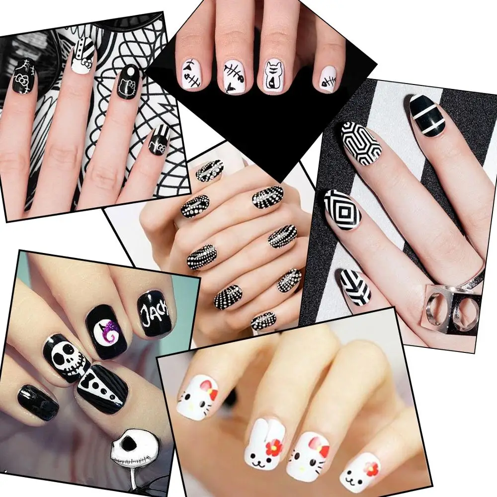 BIUTEE 33 Types Nail Art Stamping Plates Cartoon Lace Flower Tree Design Temperature Stamp Template Image Stencils | Красота и