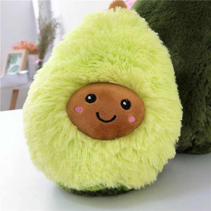 Kawaii авокадо плюшевая подушка фруктовая кукла креативная улыбка плюшевая игрушка в форме растения авокадо Подушка-подарок на день рождения для детей