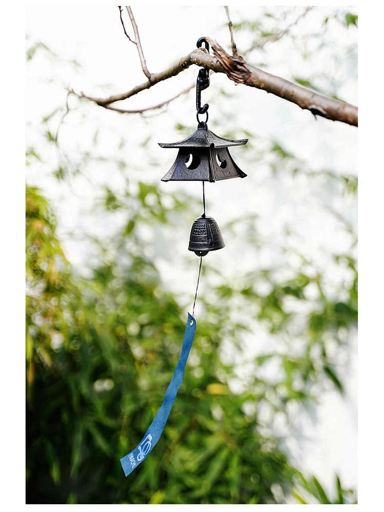 

Prayer Lantern Japan Imports Lwaki Cast Southern Iron Wind Chimes Pure Iron Doorbell Hanging Auspicious Peace Decor Decoration