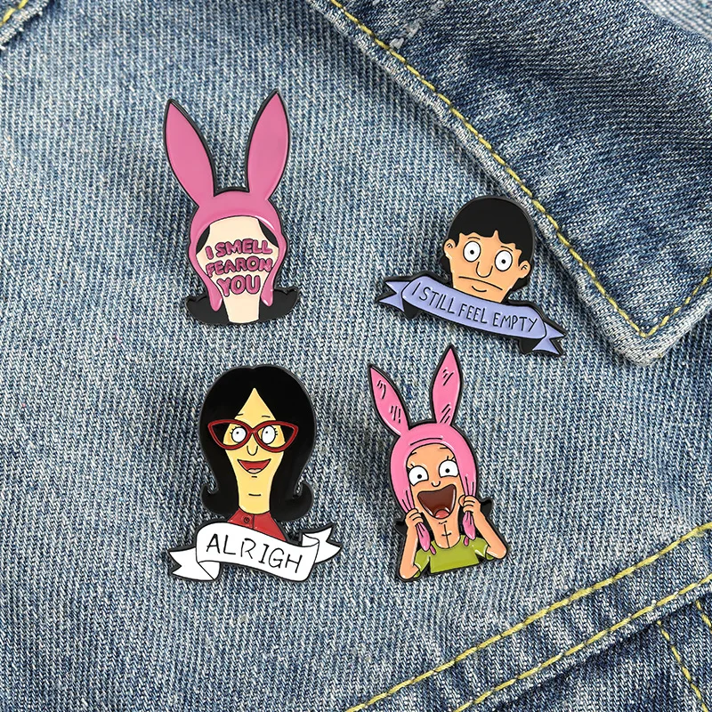 

Funny Lady Brooch Wearing Glasses Cartoon Character Brooch Cute Lapel Pins Creative Letter Brooch Personalized Backpack Badge
