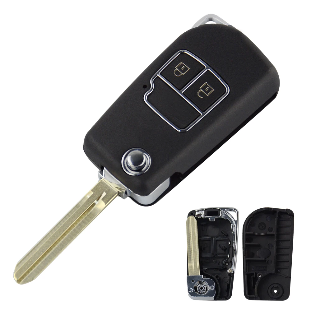 OkeyTech складной смарт ключ TOY43 для Toyota Corolla Verso Prius Camry Crown RAV4 Prado Chr 2/3 кнопки|Ключ от