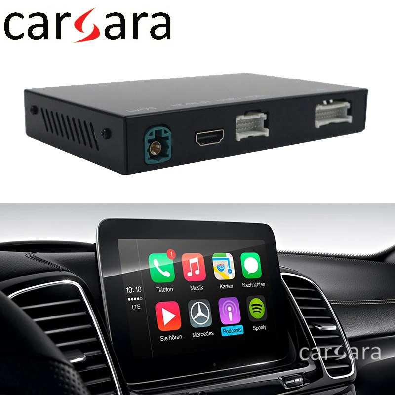 Bestellen Merce Des R172 Verdrahtete CarPlay W166 Android Auto Für ML GLE SLK AirPlay X166 Phonelink Box NTG 4,5 System Stimme Control